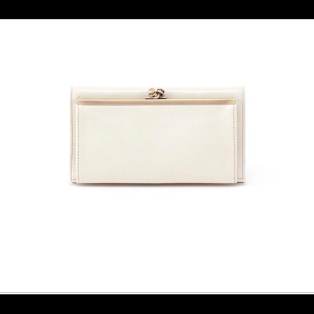 Hobo Twila Ivory Magnolia Leather Wallet